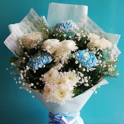 Blue Bliss Flower Bouquet