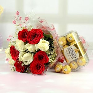Roses & Ferrero Rocher Combo