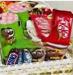 Chips and Chocolates Basket