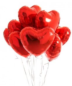 Heart Shape Foil 5 Balloons