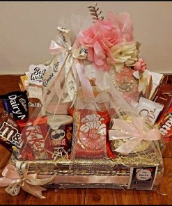 Snack & Bloom Gift Basket