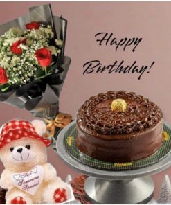 Teddy Treats & Cake with Blooms